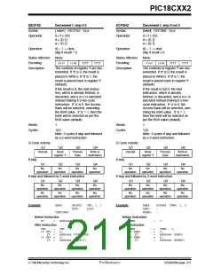 浏览型号PIC18C452-I/L的Datasheet PDF文件第211页