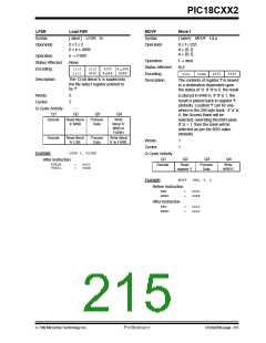 浏览型号PIC18C452-I/L的Datasheet PDF文件第215页