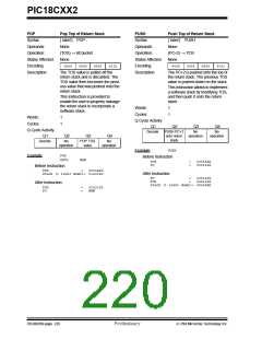 浏览型号PIC18C452-I/L的Datasheet PDF文件第220页