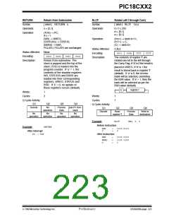 浏览型号PIC18C452-I/L的Datasheet PDF文件第223页