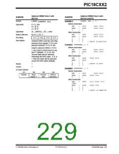 浏览型号PIC18C452-I/L的Datasheet PDF文件第229页