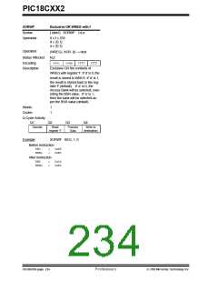 浏览型号PIC18C452-I/L的Datasheet PDF文件第234页