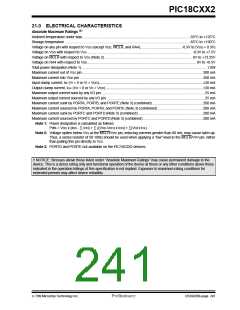 浏览型号PIC18C452-I/L的Datasheet PDF文件第241页