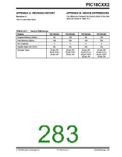 浏览型号PIC18C452-I/L的Datasheet PDF文件第283页