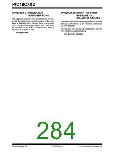 浏览型号PIC18C452-I/L的Datasheet PDF文件第284页