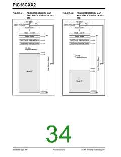 浏览型号PIC18C452-I/L的Datasheet PDF文件第34页