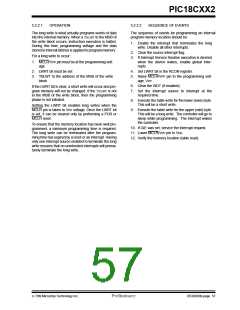浏览型号PIC18C452-I/L的Datasheet PDF文件第57页