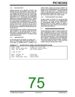 浏览型号PIC18C452-I/L的Datasheet PDF文件第75页
