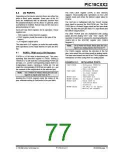 浏览型号PIC18C452-I/L的Datasheet PDF文件第77页