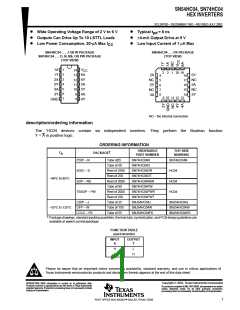 浏览型号SN74HC04N的Datasheet PDF文件第1页