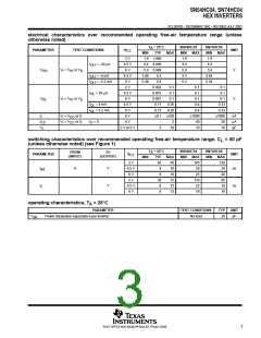 浏览型号SN74HC04N的Datasheet PDF文件第3页