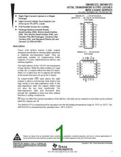 浏览型号SN74HC373N的Datasheet PDF文件第1页