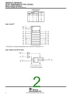 浏览型号SN74HC373的Datasheet PDF文件第2页