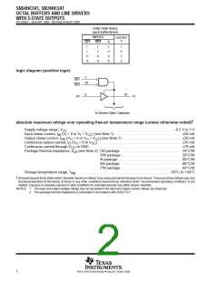 浏览型号SN74HC541N的Datasheet PDF文件第2页