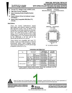 浏览型号SN74LS06N的Datasheet PDF文件第1页