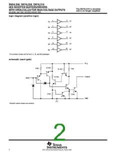 浏览型号SN74LS06N的Datasheet PDF文件第2页