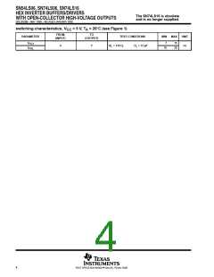 浏览型号SN74LS06N的Datasheet PDF文件第4页