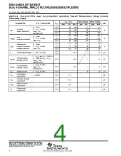 浏览型号SN74LV4052的Datasheet PDF文件第4页