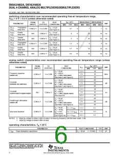 浏览型号SN74LV4052的Datasheet PDF文件第6页