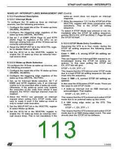 浏览型号ST92F150JDV1Q6的Datasheet PDF文件第113页
