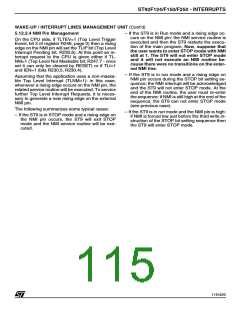 浏览型号ST92F150JDV1Q6的Datasheet PDF文件第115页