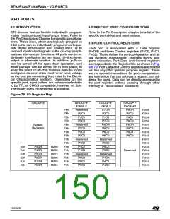 浏览型号ST92F150JDV1Q6的Datasheet PDF文件第150页