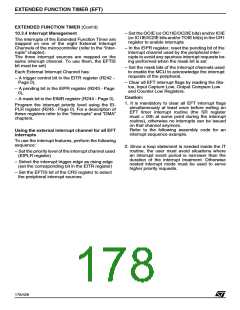 浏览型号ST92F150JDV1Q6的Datasheet PDF文件第178页