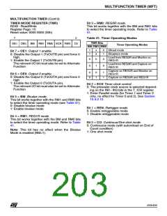 浏览型号ST92F150JDV1Q6的Datasheet PDF文件第203页