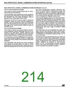浏览型号ST92F150JDV1Q6的Datasheet PDF文件第214页