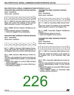浏览型号ST92F150JDV1Q6的Datasheet PDF文件第226页