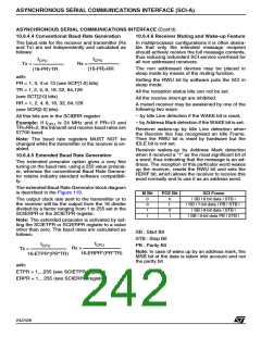浏览型号ST92F150JDV1Q6的Datasheet PDF文件第242页
