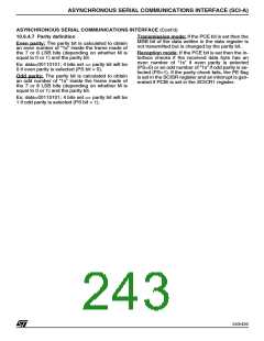 浏览型号ST92F150JDV1Q6的Datasheet PDF文件第243页