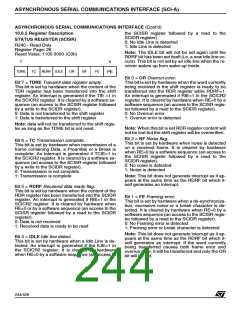 浏览型号ST92F150JDV1Q6的Datasheet PDF文件第244页