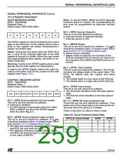 浏览型号ST92F150JDV1Q6的Datasheet PDF文件第259页