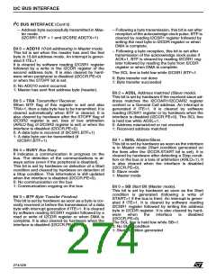 浏览型号ST92F150JDV1Q6的Datasheet PDF文件第274页