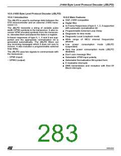 浏览型号ST92F150JDV1Q6的Datasheet PDF文件第283页