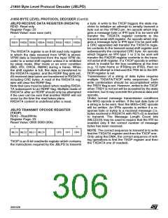 浏览型号ST92F150JDV1Q6的Datasheet PDF文件第306页