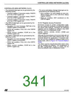 浏览型号ST92F150JDV1Q6的Datasheet PDF文件第341页