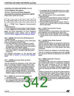 浏览型号ST92F150JDV1Q6的Datasheet PDF文件第342页