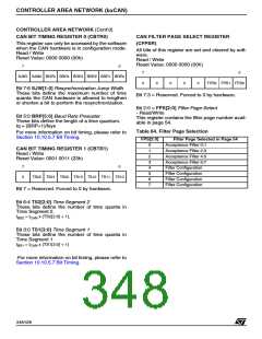 浏览型号ST92F150JDV1Q6的Datasheet PDF文件第348页