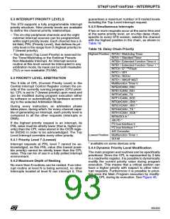浏览型号ST92F150JDV1Q6的Datasheet PDF文件第93页