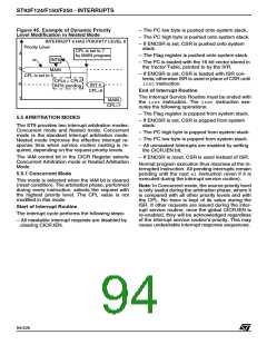 浏览型号ST92F150JDV1Q6的Datasheet PDF文件第94页
