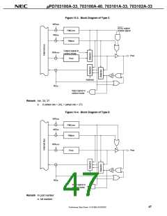 浏览型号UPD703100AGJ-40-8EU的Datasheet PDF文件第47页