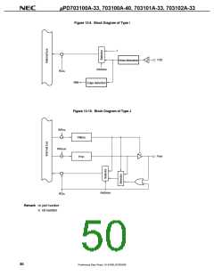 浏览型号UPD703100AGJ-40-8EU的Datasheet PDF文件第50页