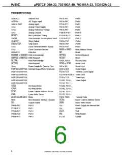浏览型号UPD703100AGJ-40-8EU的Datasheet PDF文件第6页