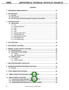 浏览型号UPD703100AGJ-40-8EU的Datasheet PDF文件第8页