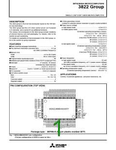 浏览型号M38223M4525FP的Datasheet PDF文件第1页