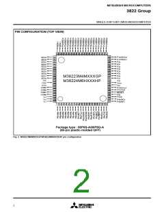浏览型号M38223M4525FP的Datasheet PDF文件第2页