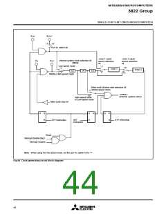 浏览型号M38223M4525FP的Datasheet PDF文件第44页