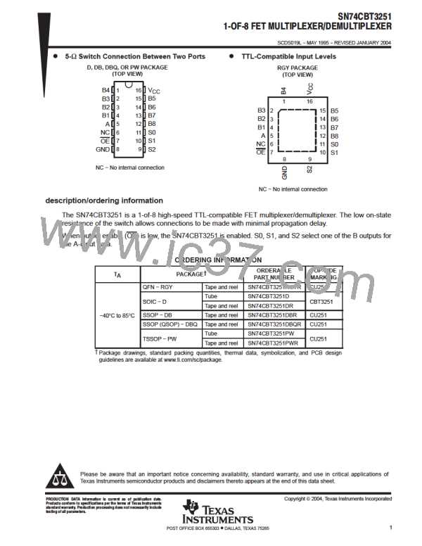SN74CBT3251PWR图片预览